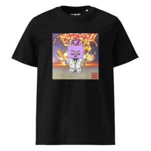 T-shirt en coton bio noir molotov and bat
