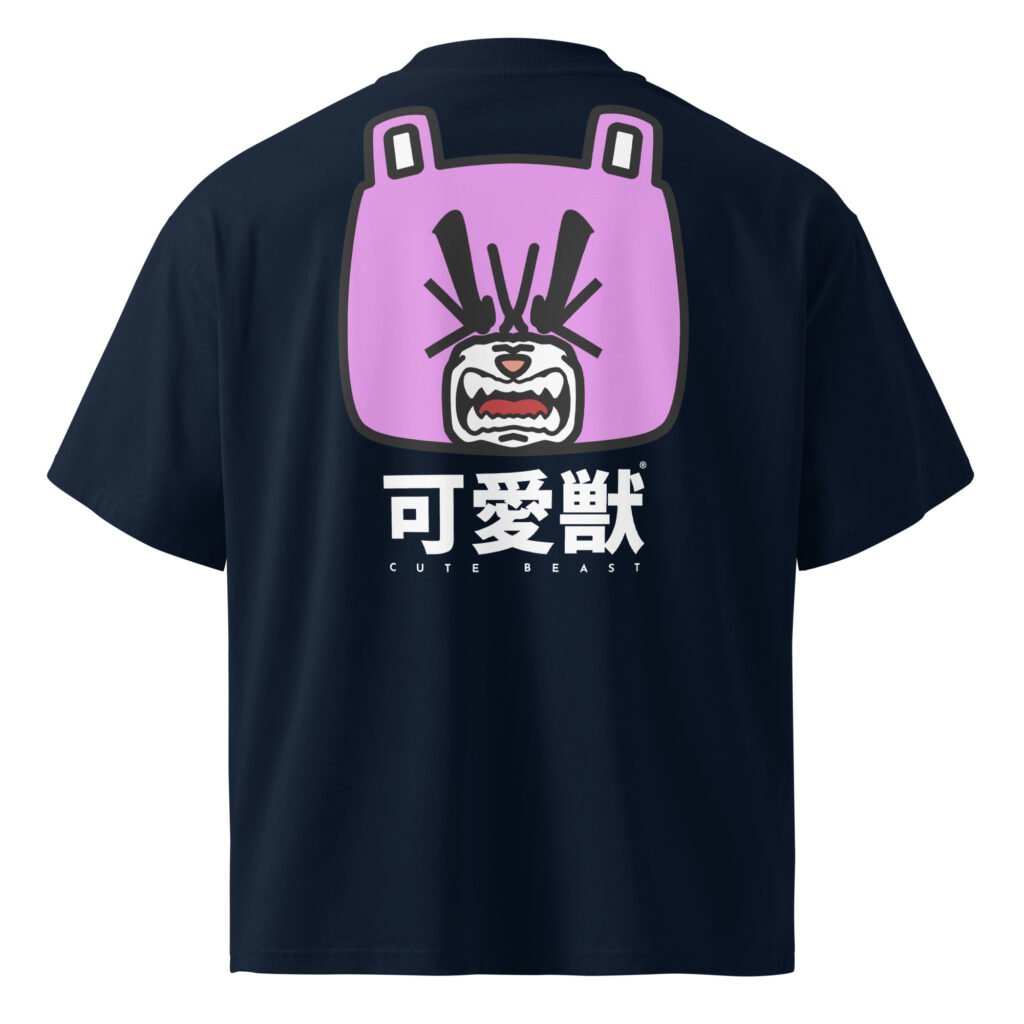 t-shirt ample en coton biologique marine